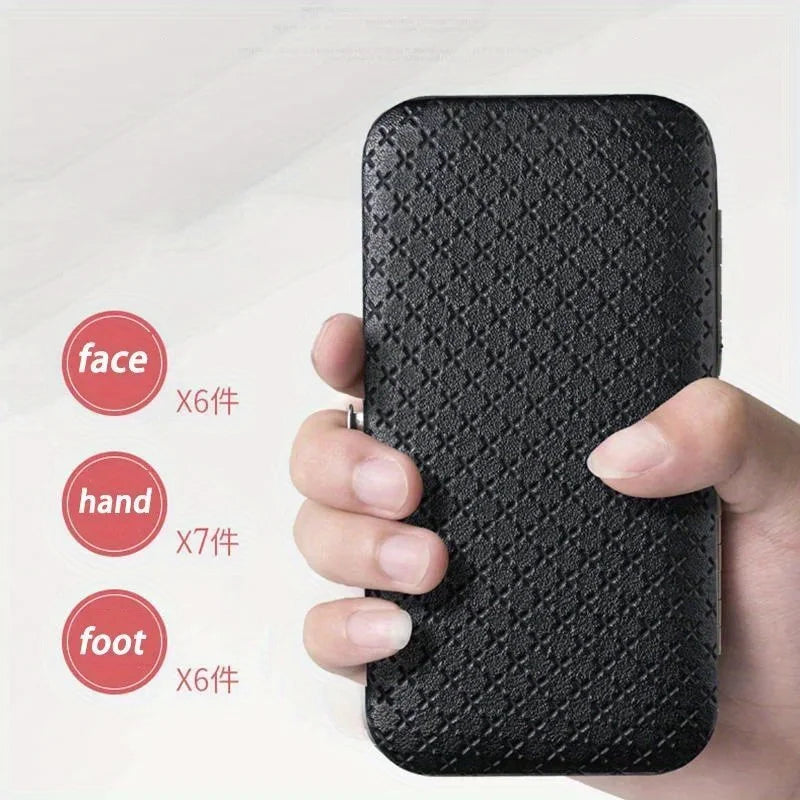 8/19PCS Manicure Set Pedicure Nail Cuticle Scissors Tool Nail Clipper Set Stainless Trimmer Ear Spoon Nail Clipper Manicure Tool