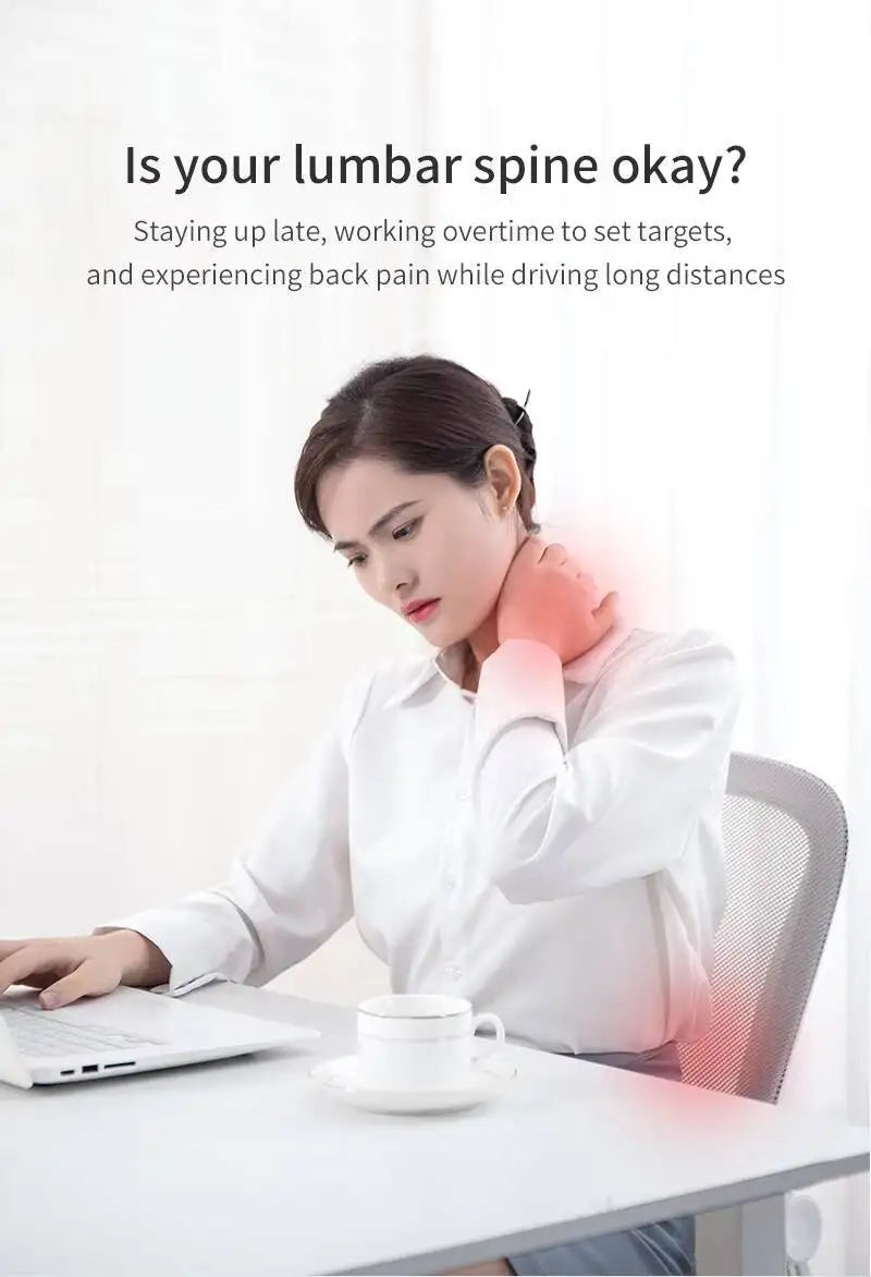 Memory Foam Cushion Pain Relief Support Pillow Car Seat Waist Cushion Relieve Back Pain Soft and Comfortable For Office Home Car