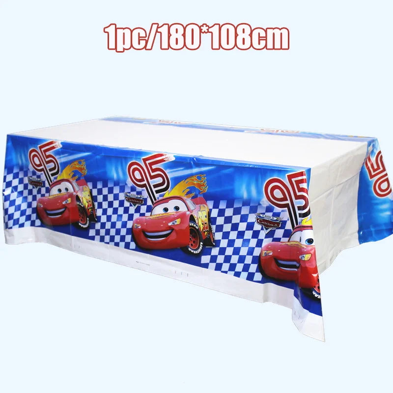 Disney Cars Birthday Decoration Cartoon Lightning Mcqueen Party Paper Plates Napkins Cups Balloon Event Supplies Baby Shower Kid