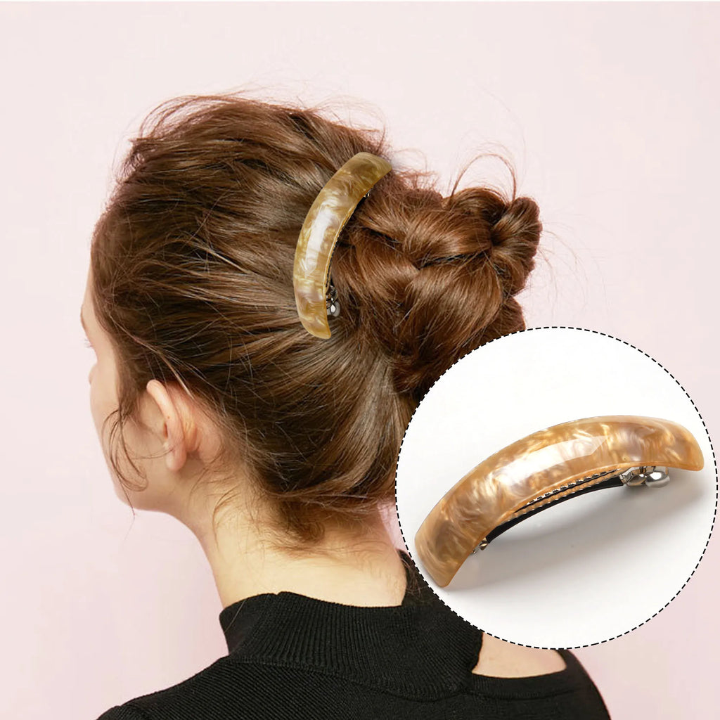 3Pcs Beautiful French Hair Lines Simple Retro Classic Large Snap Barrettes hair accessories ,large hair barrettes for women