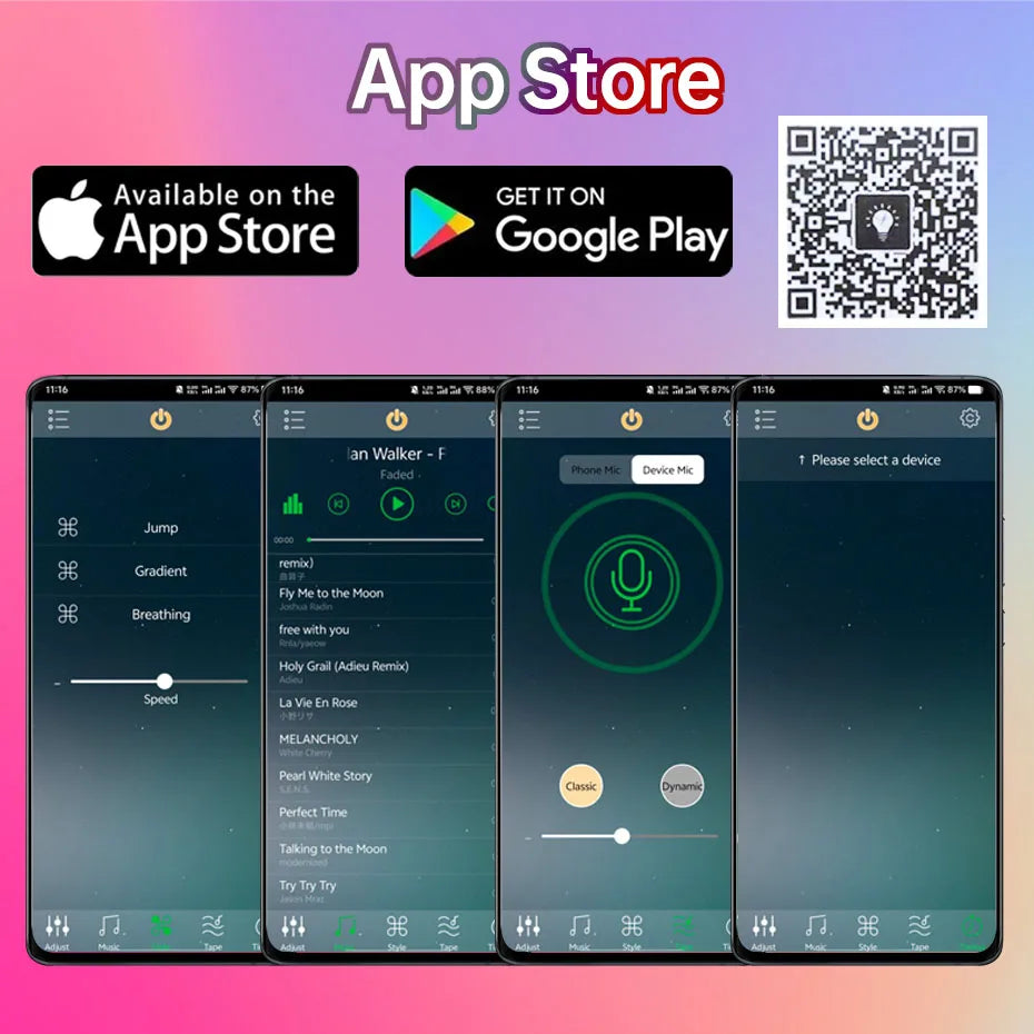 12V COB LED Strip Light 320LEDs/m 0.5m-5m with Power Supply & Bluetooth Controller for Warm/Neutral/Cold White Cabinet Lighting