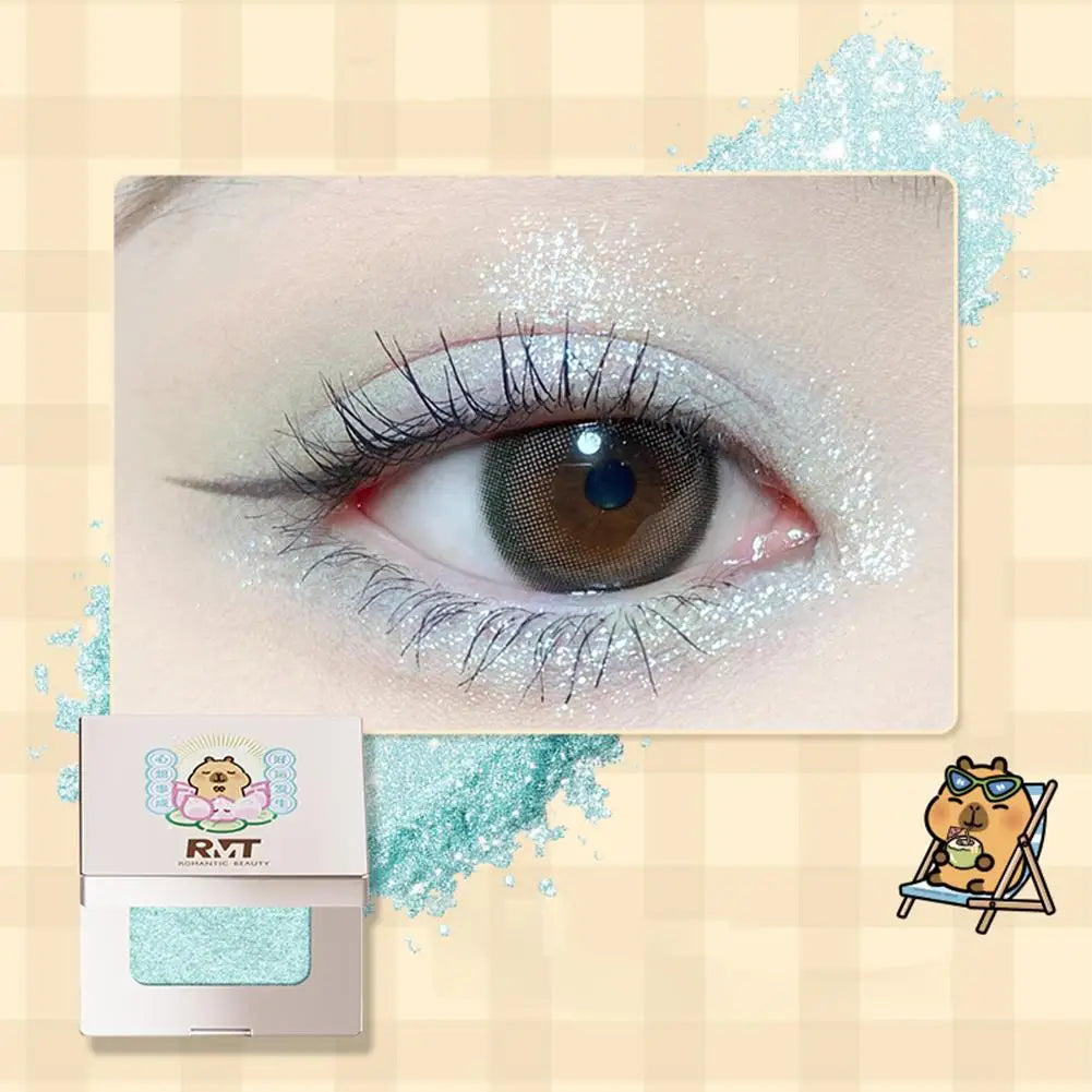 RMT Capybara Joint Single-color Eyeshadow Matte Eyeshadow Make Up Palette Metallic Shades Ideal Eyeshadow Make Up Palette