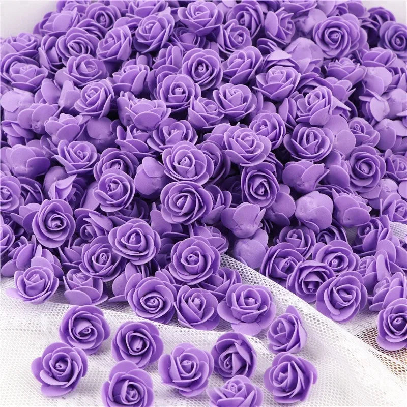 Artificial Rose Flower Heads Real Looking Foam Roses for DIY Wedding Baby Shower Centerpieces Party Home Decoration Wholesale