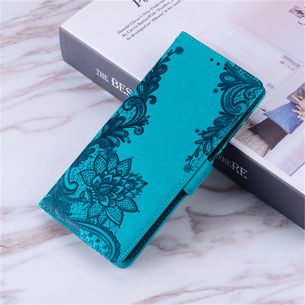 Leather Flip Phone Case For Samsung Galaxy A03S A13 A23 A33 A53 A02S A12 A22S A32 A42 A52 A72 Luxury Emboss Wallet Bracket Cover
