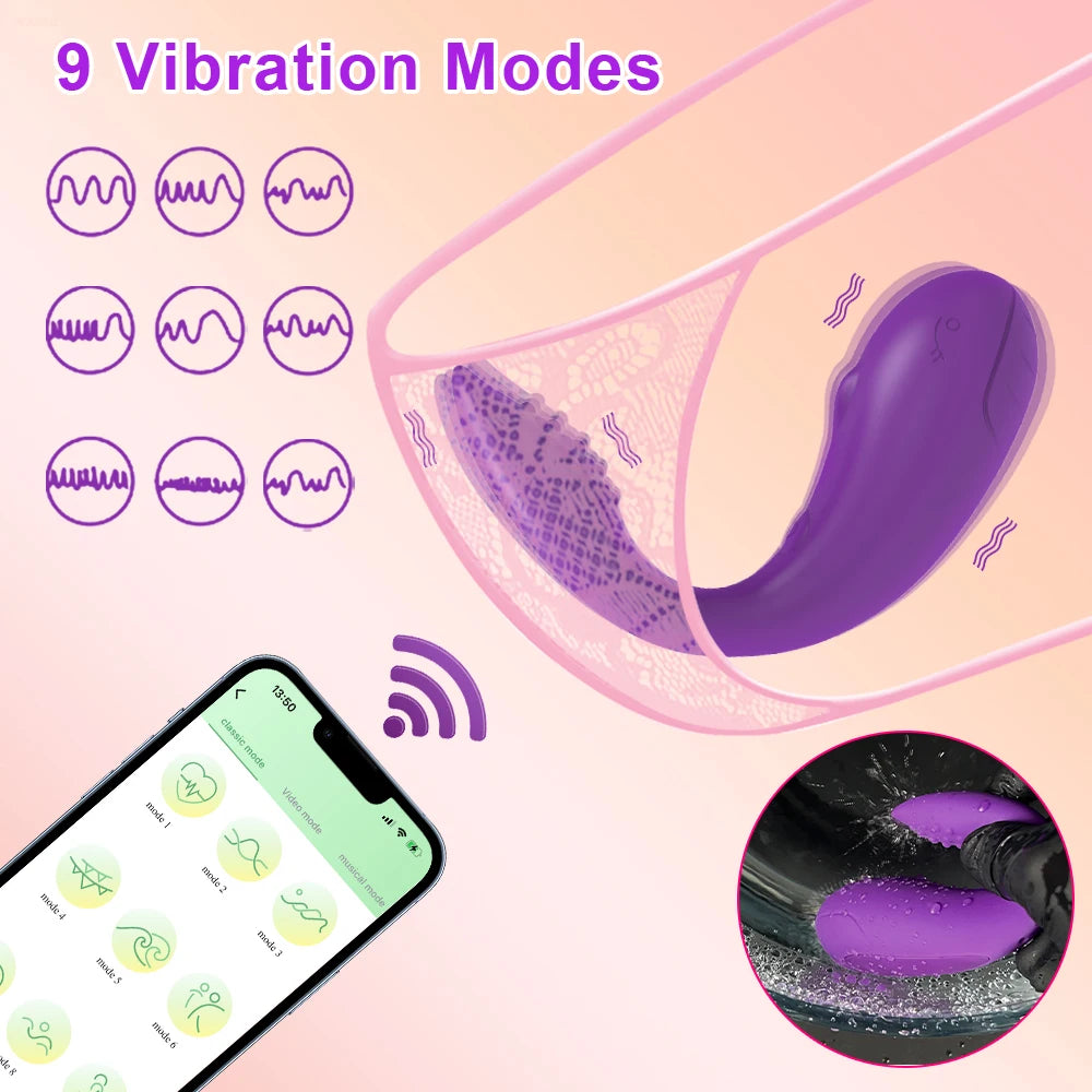 Wireless Bluetooth G Spot Vibrator Women Clitoris Stimulator Female Wearable Panties Vibrator Love Egg Adult Vibrating Sex Toys