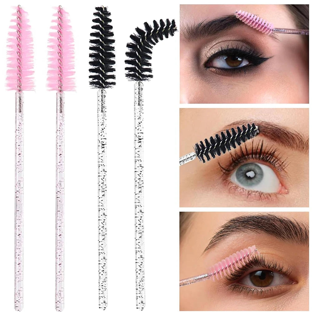 500/1000PCS Eyelashes Brushes Set Wholesaler Disposable Lash Mascara Brush Lashes Extension Eyebrow Wands Applicator Makeup Tool