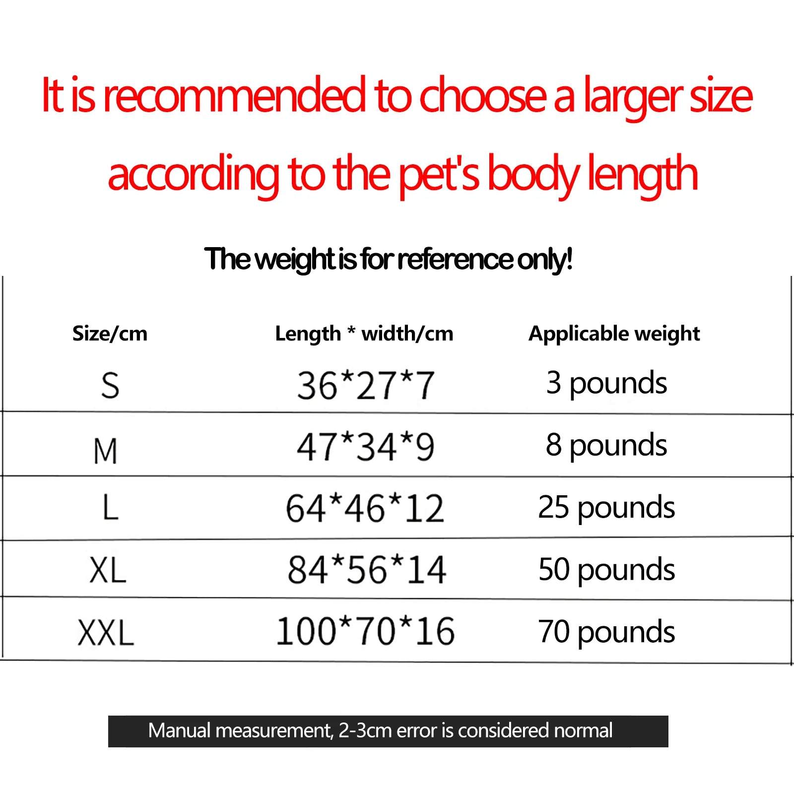 Waterproof Dog Bed 600D Oxford Pet Dogs Beds for All Seasons Thickened PP Cotton Filling Bite-resistant Pet Mat Dog Accessories