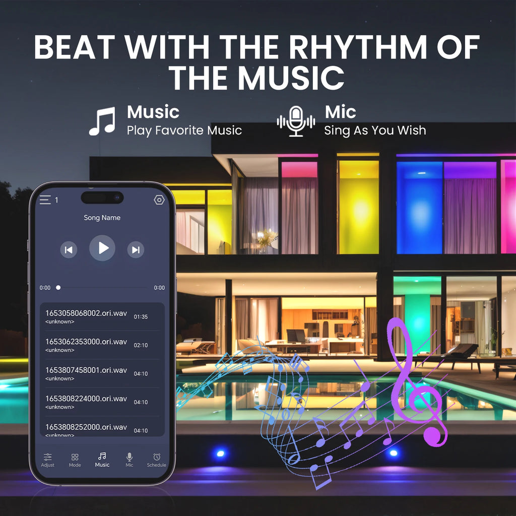 360 Glow Round RGB Neon LED Woven Strip Light 24key Bluetooth APP Remote Control 5V USB WS2812B Music Sync Waterproof Rope Decor