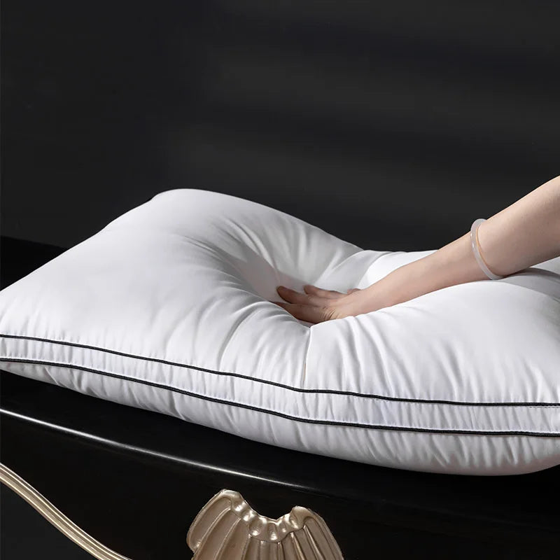 Down Pillow with 100% Goose Down 95% Fill 1200TC Cover - Queen King Standard Size Feather Down Pillow