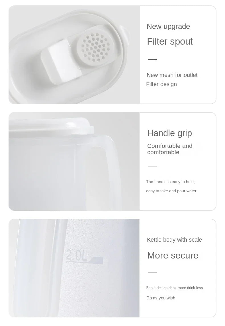 Large Capacity Cold Water Pitcher Cold Kettle Iced Beverage Dispenser Refrigerator  Cold Juice Lemonade Drinks Storage Tank