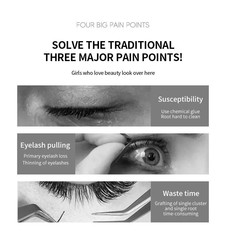 2pairs Magnetic False Eyelashes New Style Glue-Free Mink False Eyelashes Natural Nude Makeup With Mirror Reusable Beauty