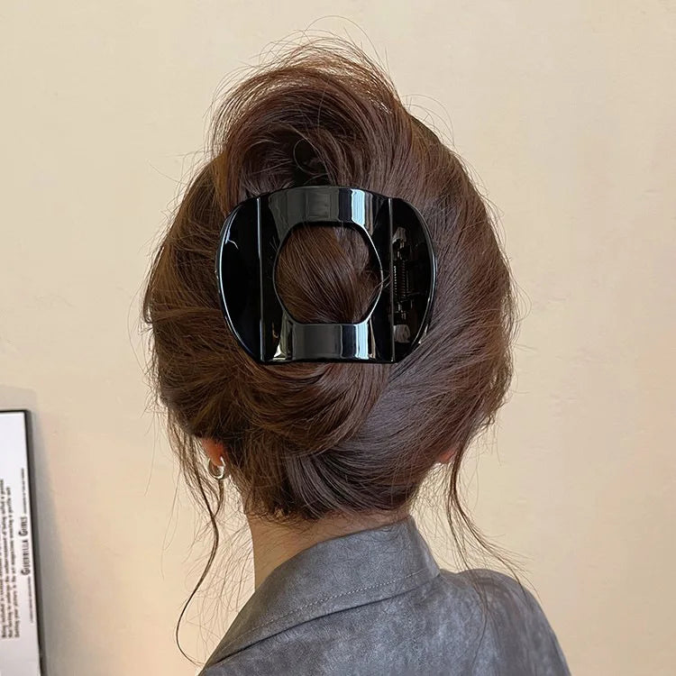 2025 New Korean Style French Flat Hair Clip Claws Hair Accessories Women's Spring Clip Leopard Hair Clip Top Simple Headpiece