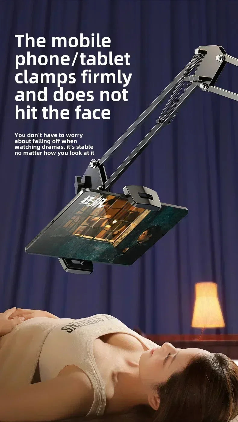 Adjustable Lazy Mobile Phone Stand for Bedside and Desktop Hidden Design Live Broadcast and Video Watching