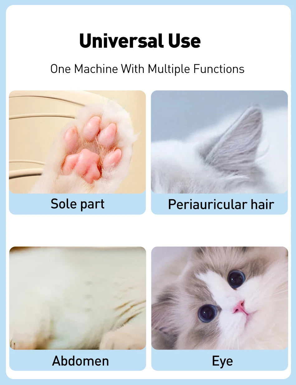 ROJECO Dog Hair Trimmer Professional Pet Foot Hair Trimmer Dog Grooming Clippers  for Dogs Haircut  Hair Cutting Electric Shaver