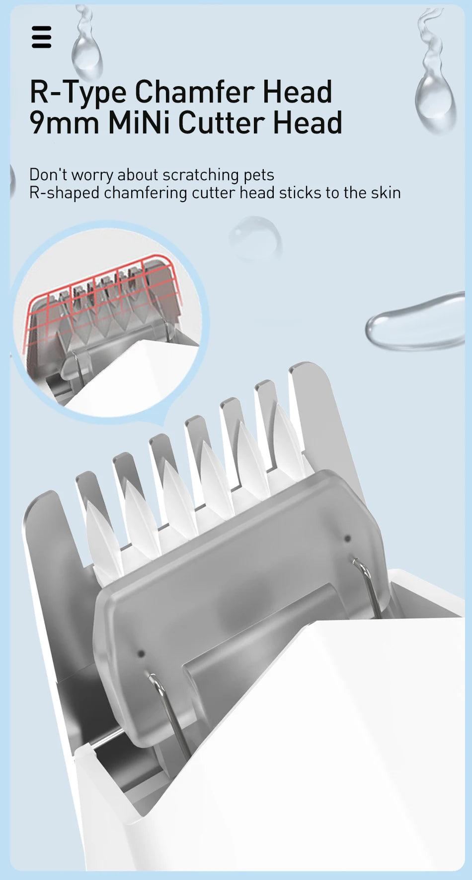 ROJECO Dog Hair Trimmer Professional Pet Foot Hair Trimmer Dog Grooming Clippers  for Dogs Haircut  Hair Cutting Electric Shaver