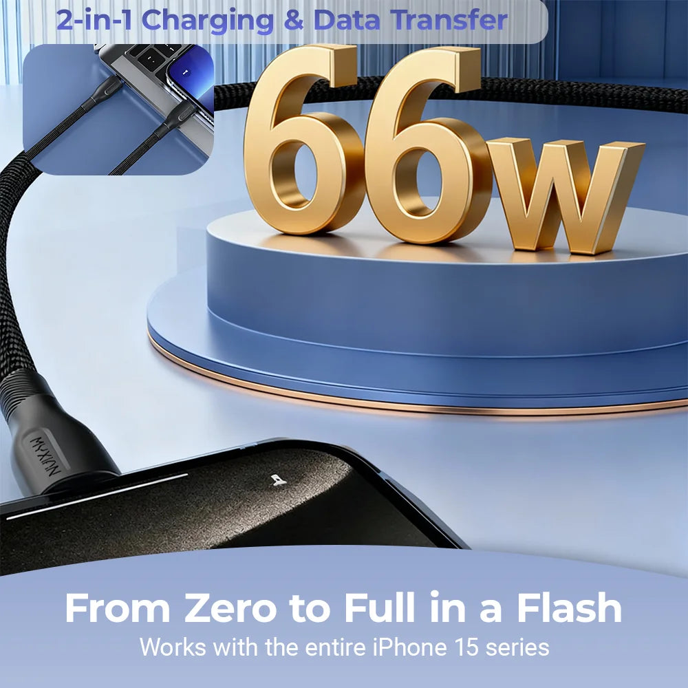 66W 3A Type C Cable Super Fast Charger Cord Quick Charge USB C Cables Phone Charger For Xiaomi Huawei Oneplus POCO OPPO