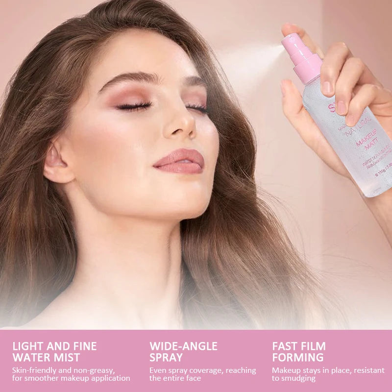 Quicksand Setting Spray Oil Control Long Lasting Matte Natural Non Greasy Waterproof Fast Film Formation Fixer Makeup Spray