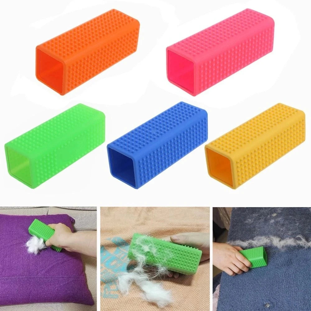 1PCS Pet Hair Removal Brush Dog Cat Hair Removal Effective Pet Hair Silicone Hollow Rubber Cleaning Brush