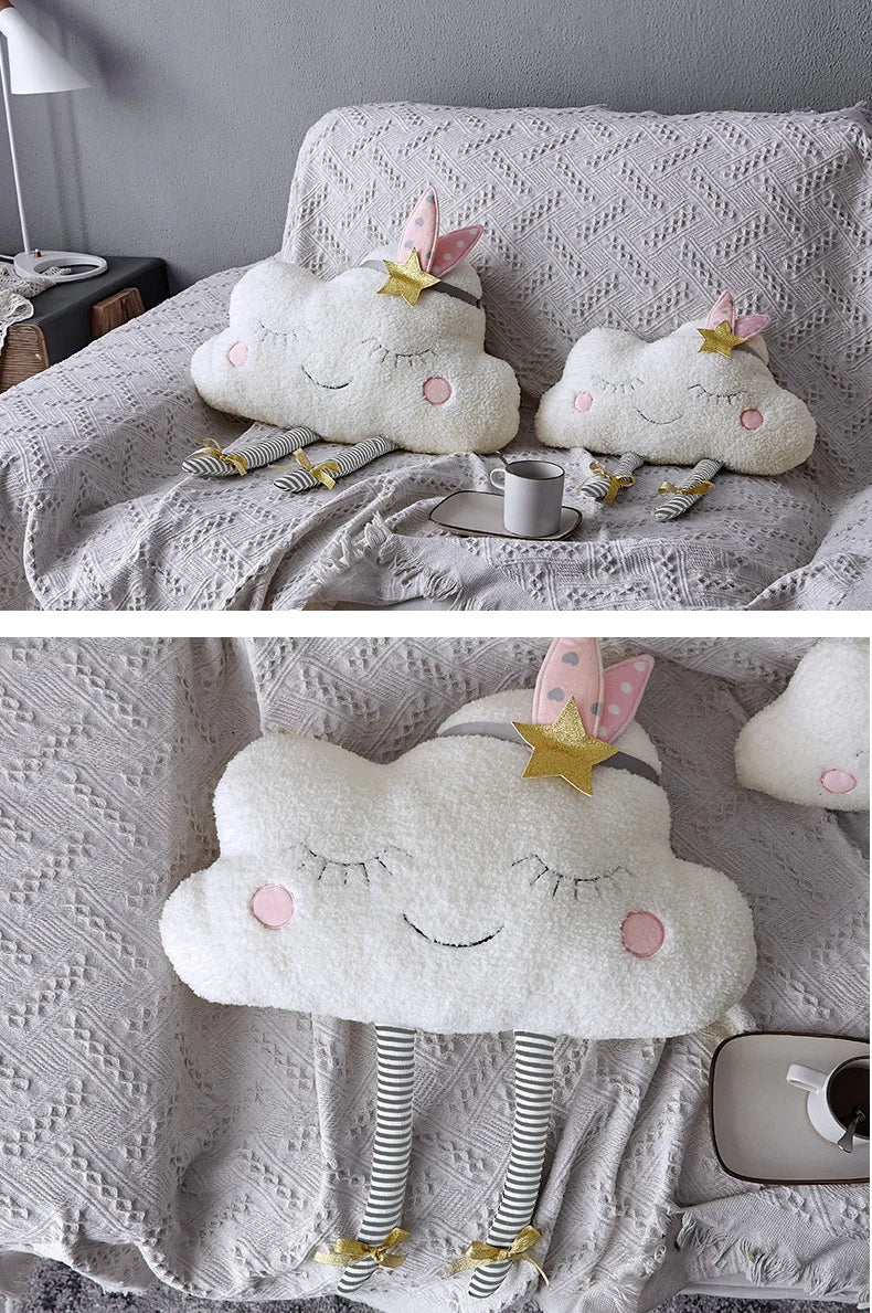 Creative Sofa Cushion Cloud Pillow Kids Girl Room Decor Baby Sleeping Appease Doll Home Sofa Cartoon Pillow Cute Cushion