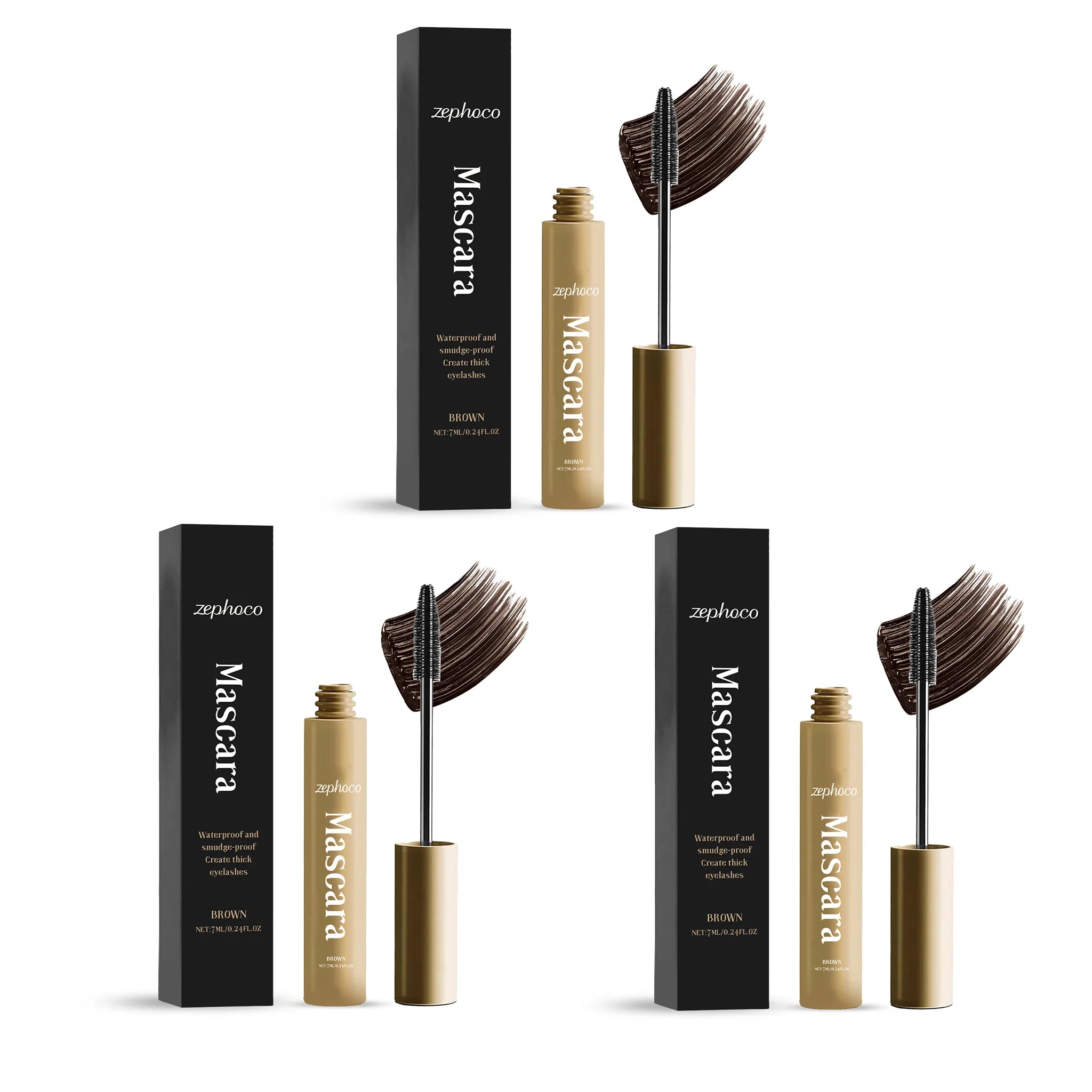 Mascara Lengthening Curling Natural Look Waterproof Smudge Proof Clump Free Volumizing Daily Wear Long Lasting Gentle Formula