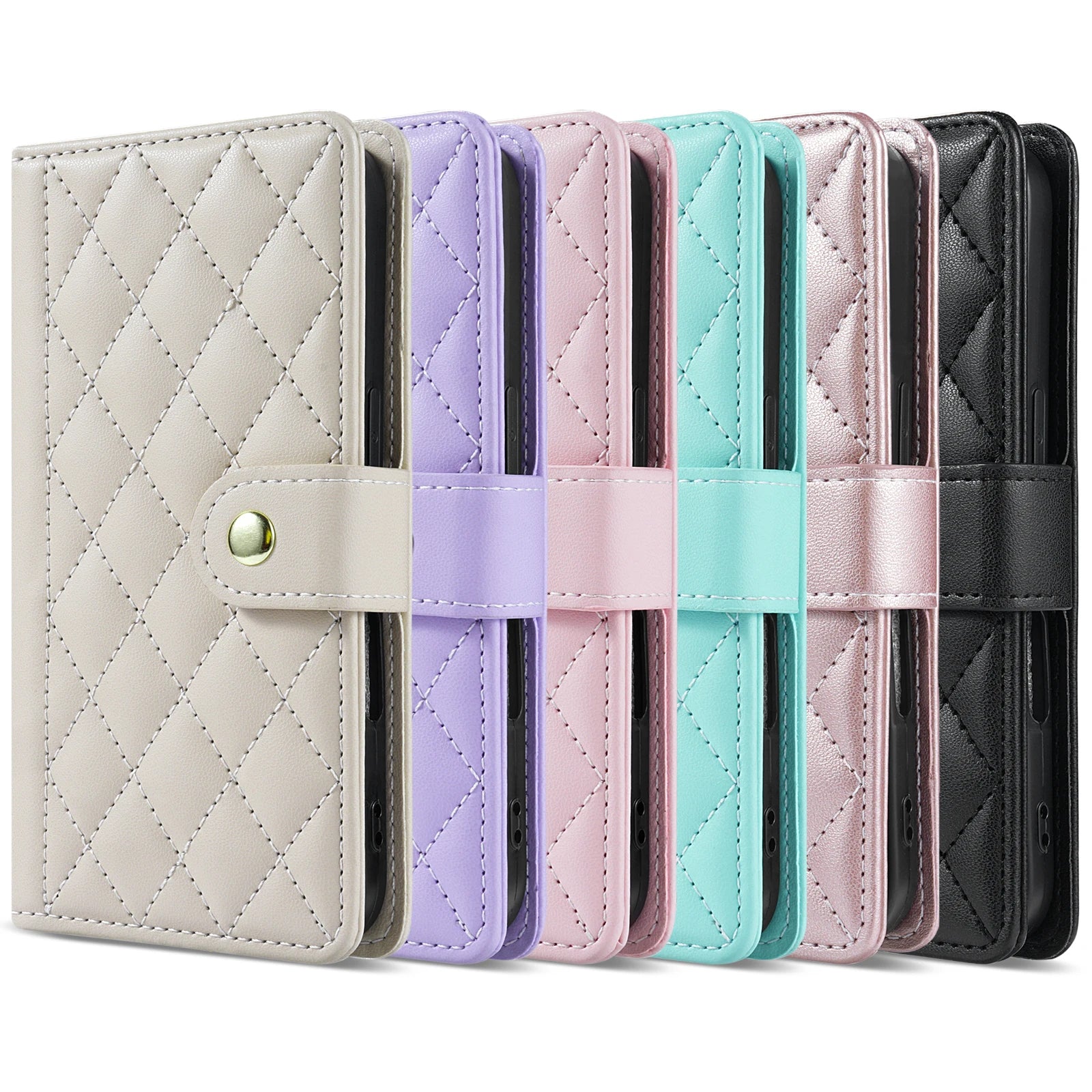 Strap 3D Leather Phone Wallet Case Book For Samsung Galaxy S25 S24 S23 S22 S21 S20 A06 A16 A26 A36 A56 A15 A35 A55 A54 A53 Cover