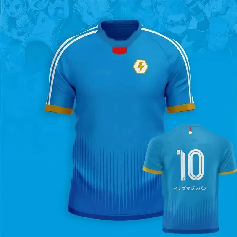 Japan Anime Soccer Jersey Inazuma Eleven Kaio T-shirt Top Vintage Men Women Clothes Harajuku Y2k Tops Sports Unisex Tee Clothing