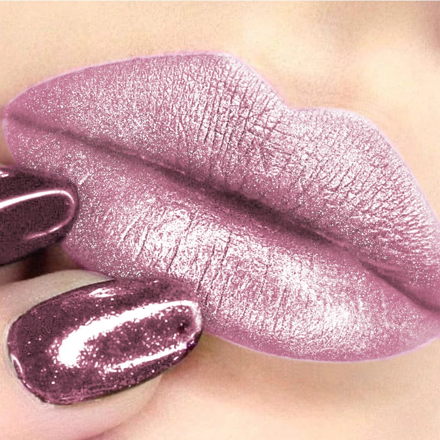 3 colors glitter shiny metallic lipstick pearlescent high pigmented lip tint waterproof lip senior lip makeup gitfs lip glaze