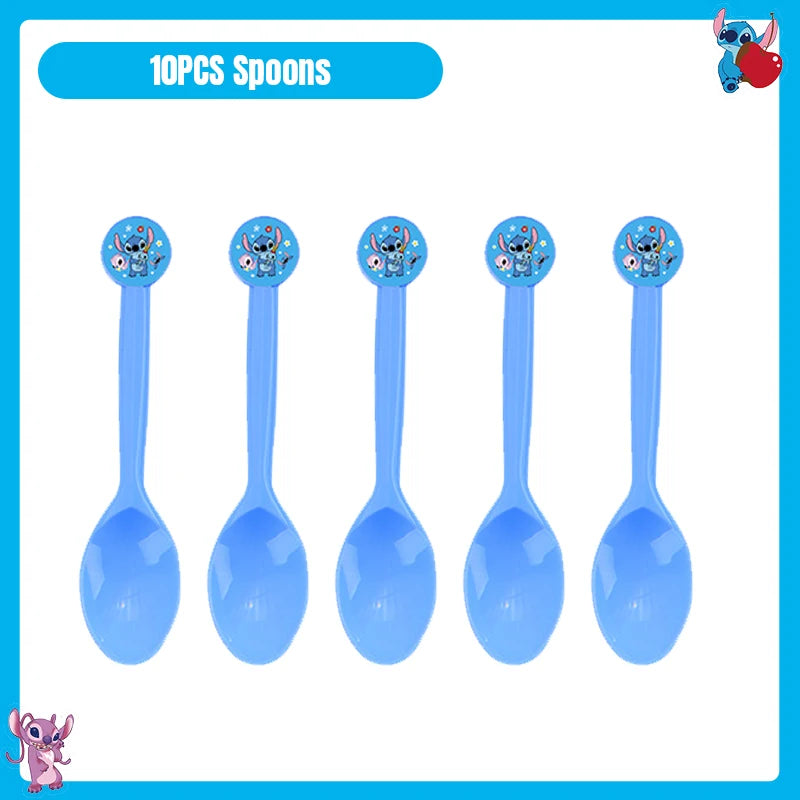Disney Stitch Birthday Party Decoration Tableware Balloon Cup Plate Banner Backdrop Lilo And Stitch Theme Party Supplies Favors