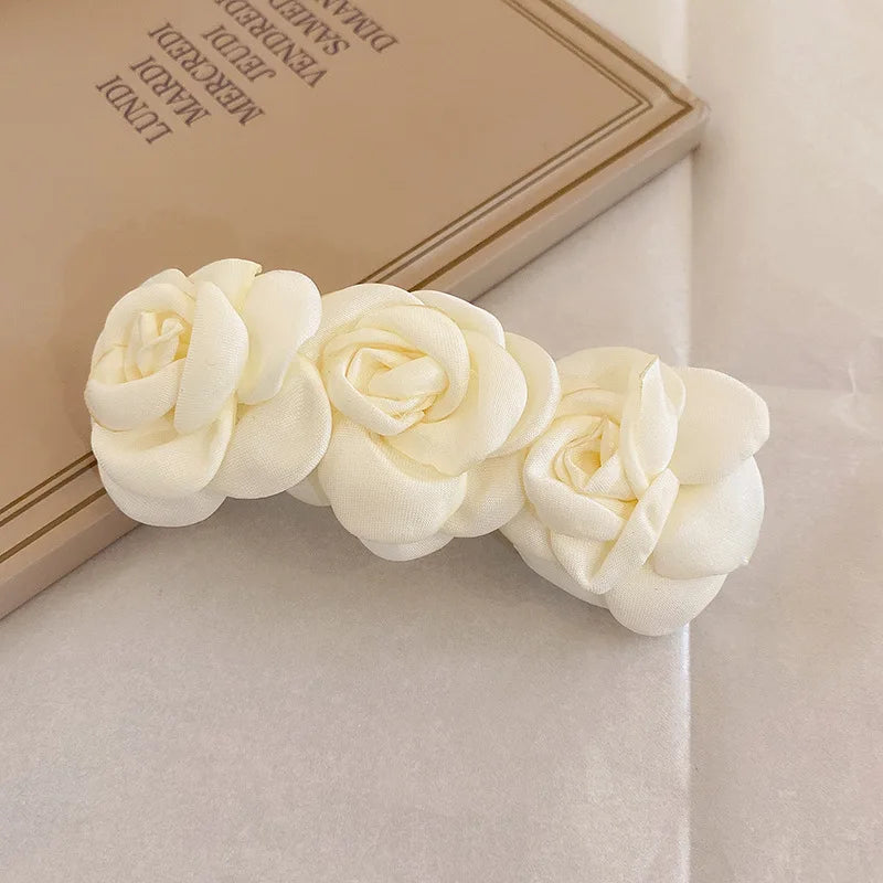 2025 New Round Ball Imitation Pearl Solid Color Spring Hair Pin/Clips for Women Personality Temperament Fashion Bow Accessories