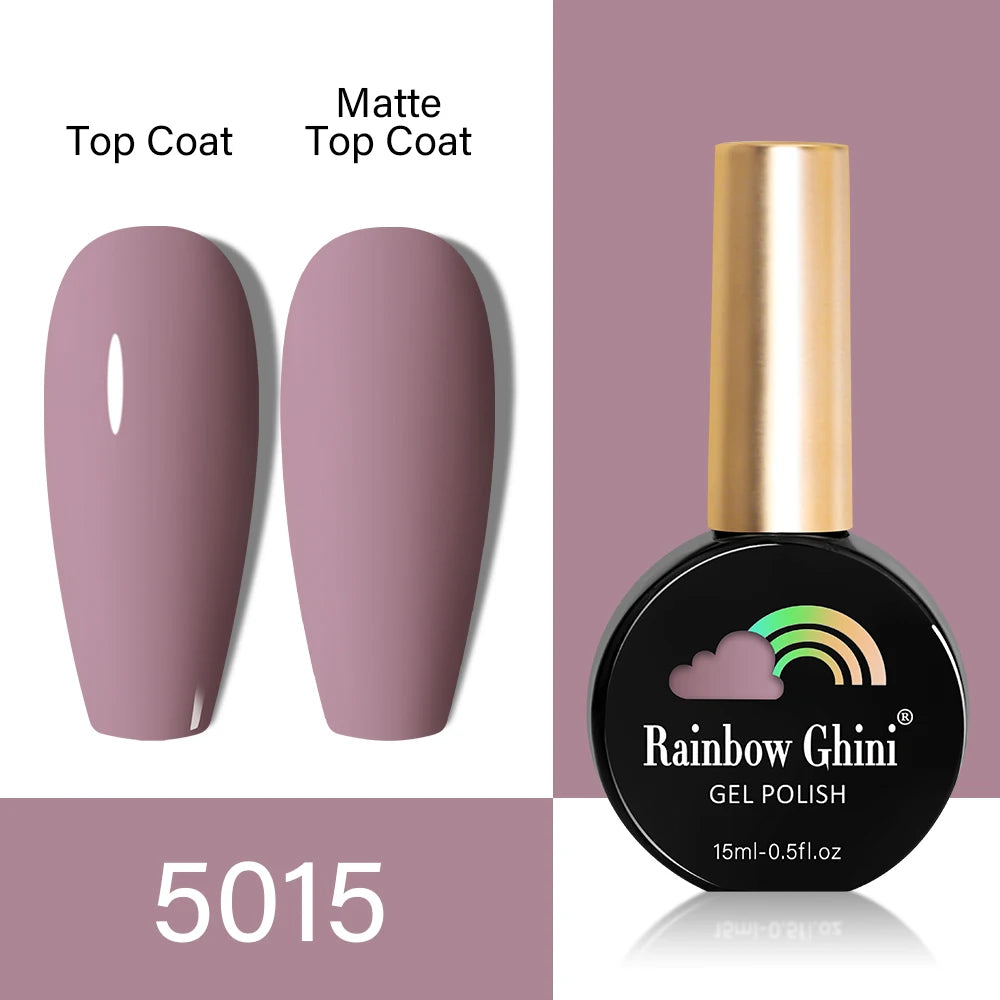 RG HEMA TPO FREE Neon Glitter Gel Nail Polish 15ml Nail Art Manicure Semi Permanent Gel Hybrid Varnishes Top Base Coat UV Nail