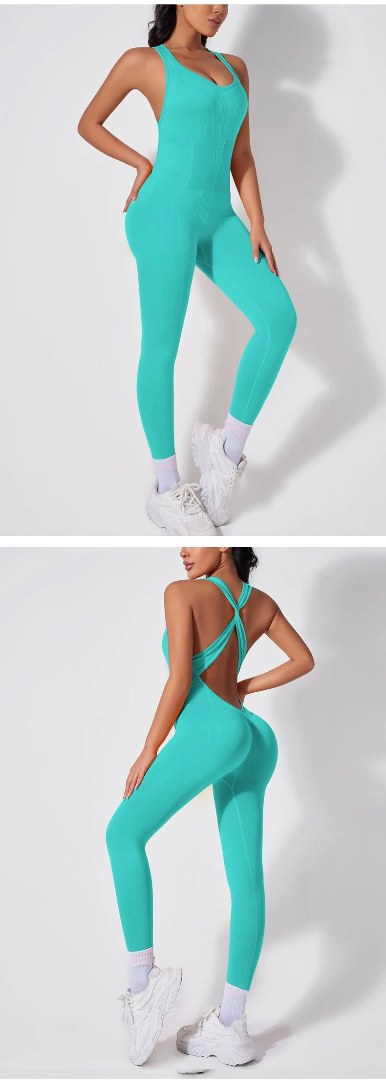 Back-crossing OpenBlack-back Jumpsuit Sportswear Bodysuits Women Yoga Sets Fitness One Piece Workout Playsuit Female