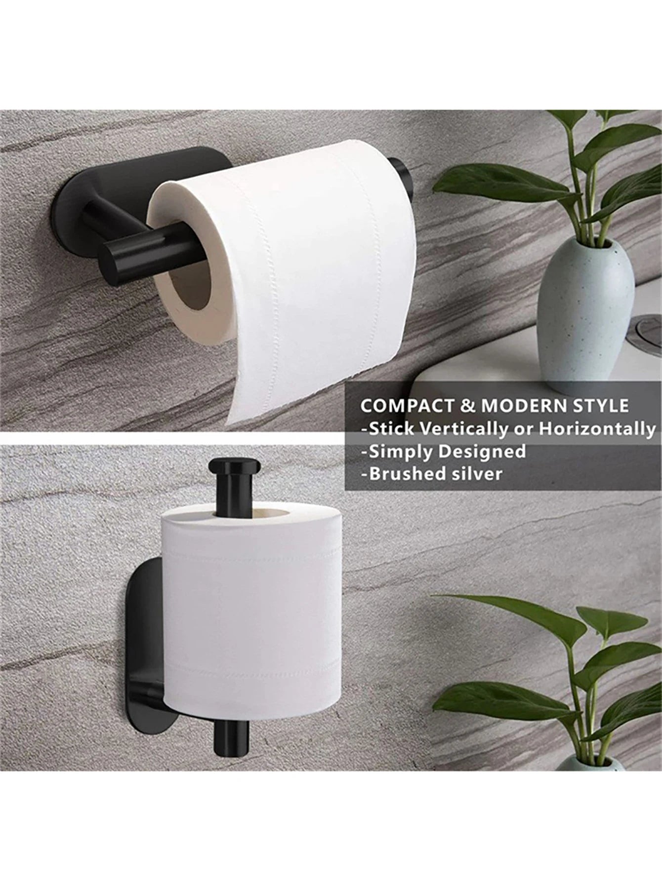 Kitchen Paper Towel Holder Adhesive Tissue Hanger Toilet Roll Paper Dispenser Cabinet Storage Napkin Rack Bathroom Accessories