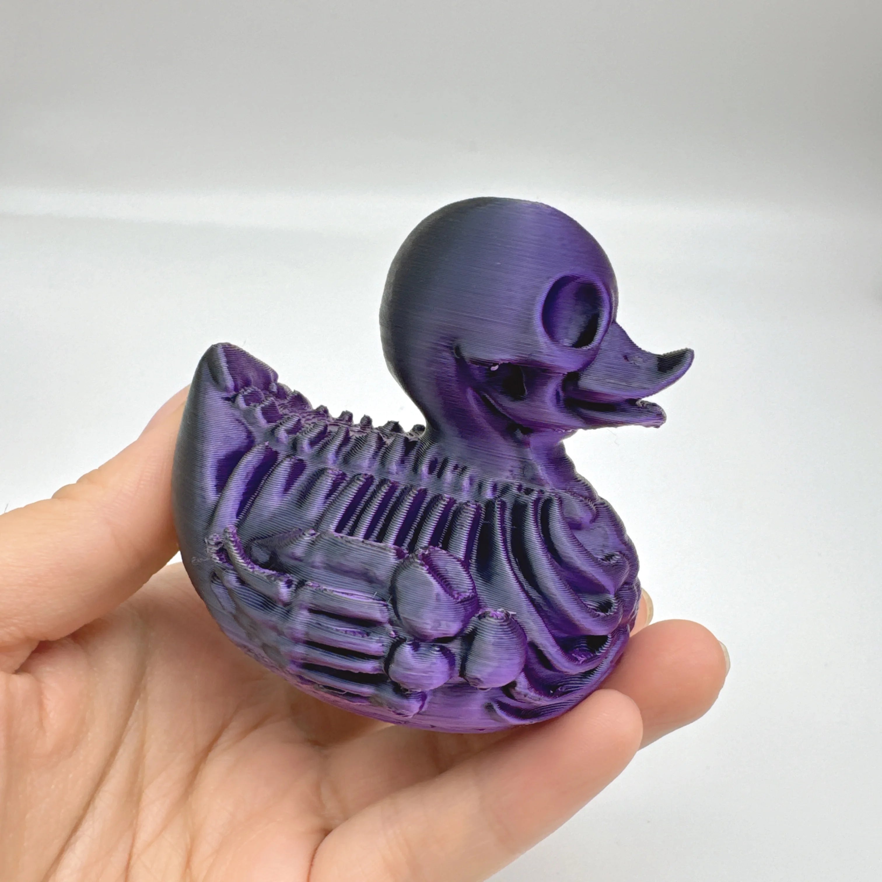3D Printing, Horror Skull Duck Statue, Durable Plastic Skull Duck Desktop Fine Craft, Halloween Indoor and Outdoor Decoration