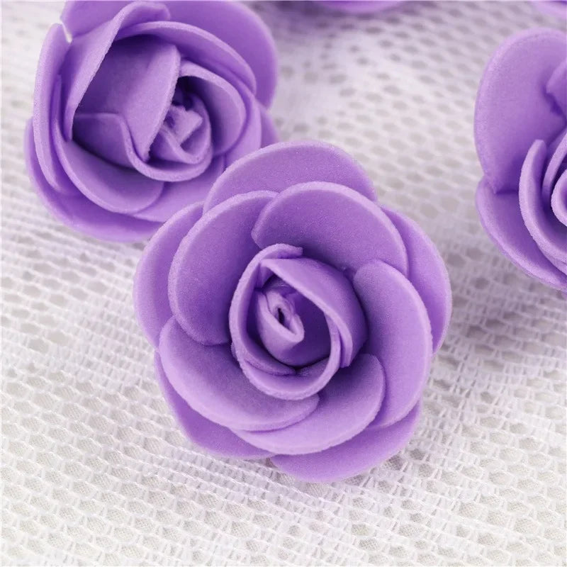 Artificial Rose Flower Heads Real Looking Foam Roses for DIY Wedding Baby Shower Centerpieces Party Home Decoration Wholesale