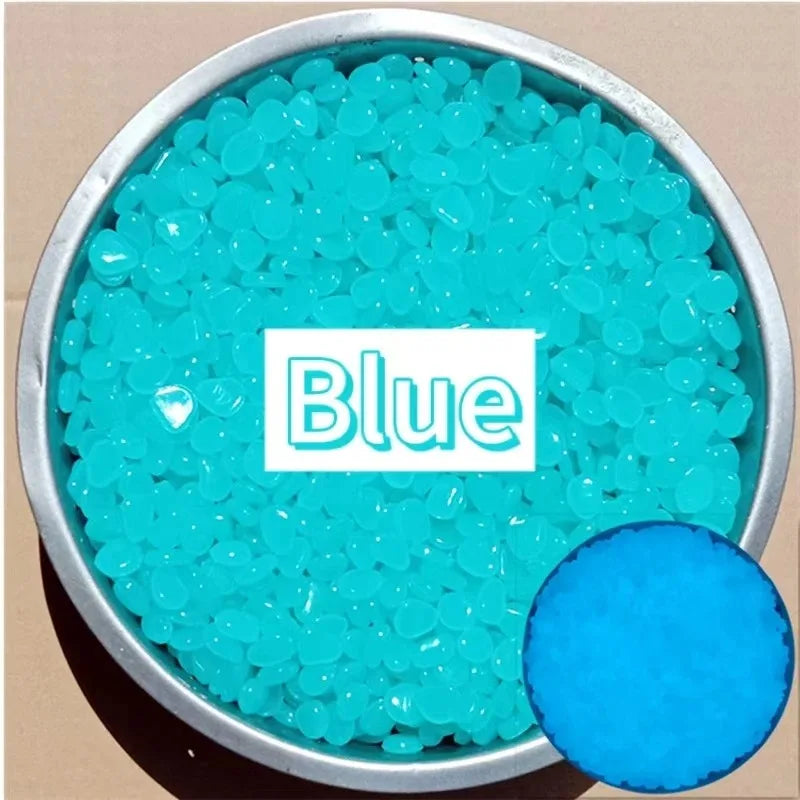 100-1000pcs Glow In The Dark Pebbles, Resin Luminous Stones For Landscape, Garden Paths, Potted Plants, Parks, Aquarium Decor