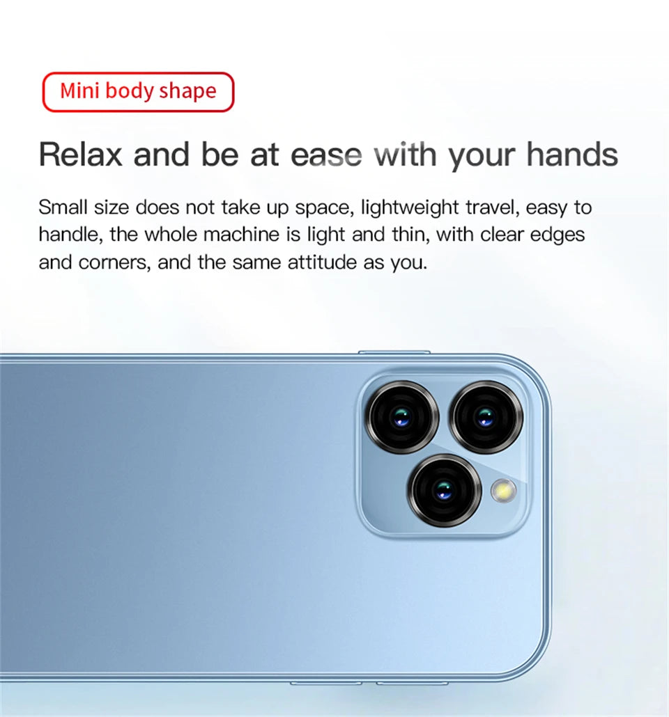 SOYES XS16 Mini Android10.0 Smartphone 4G Network 2GB RAM 16GB ROM 3" Display 5MP Camera Dual SIM With Play Store WhatsAPP