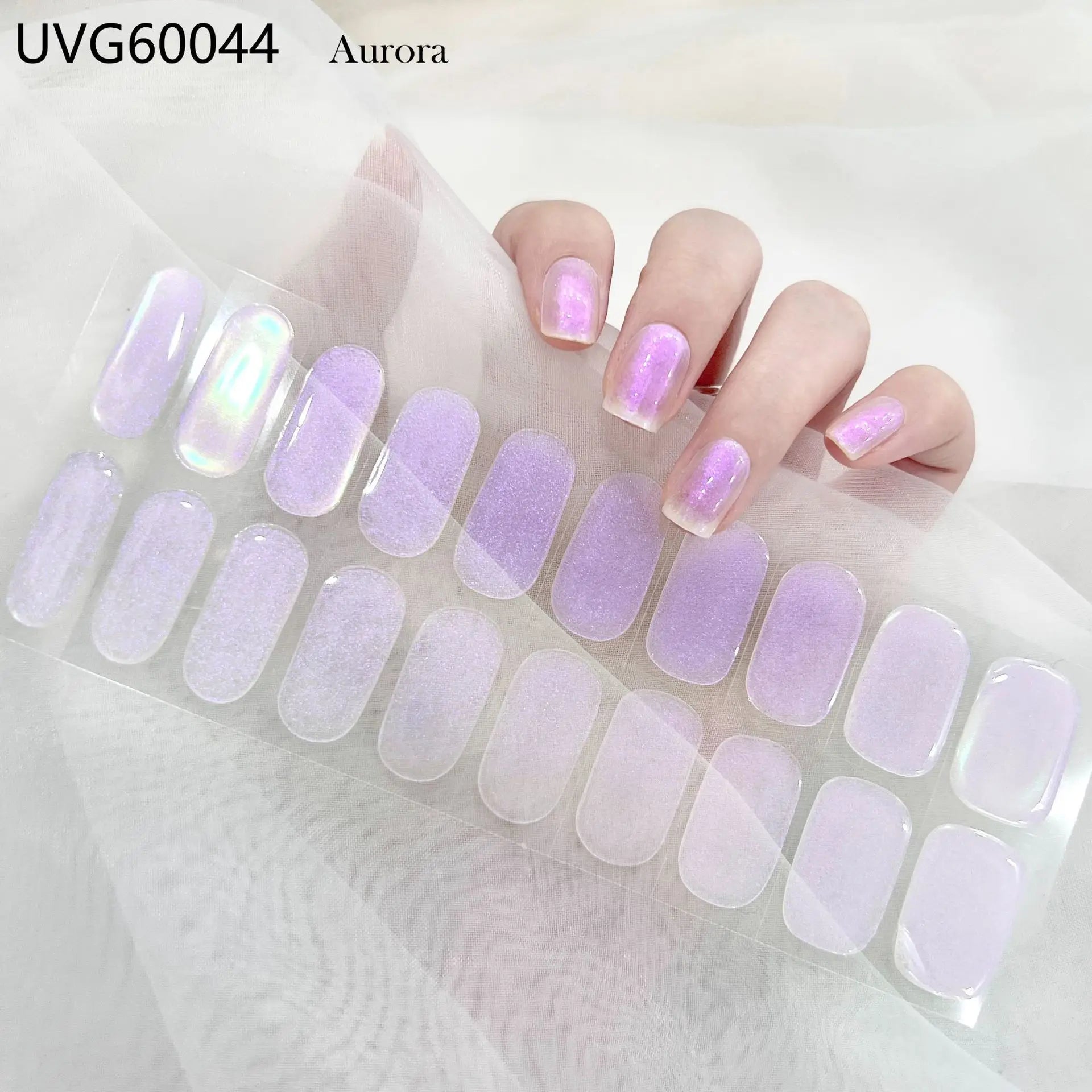 20/22tipsChristmas Semi Cured Nail Sticker UV Led Lamp Semi Cured Gel Design Nail Decals Waterproof Nail Stickers Nail Manicure