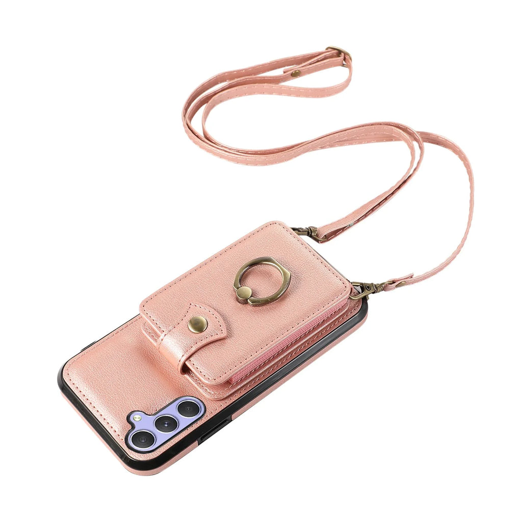 For Samsung Galaxy A16/A55/A15/A35/A25/A54/A34/A24/A14/A22/A53/A21S/A13/A12/A33/A32/A51/A71/A72/A52 Case Wallet with Card Holder