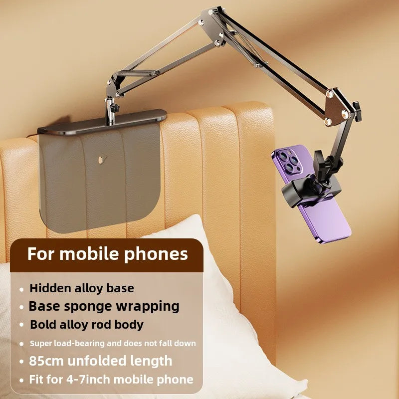 Adjustable Lazy Mobile Phone Stand for Bedside and Desktop Hidden Design Live Broadcast and Video Watching