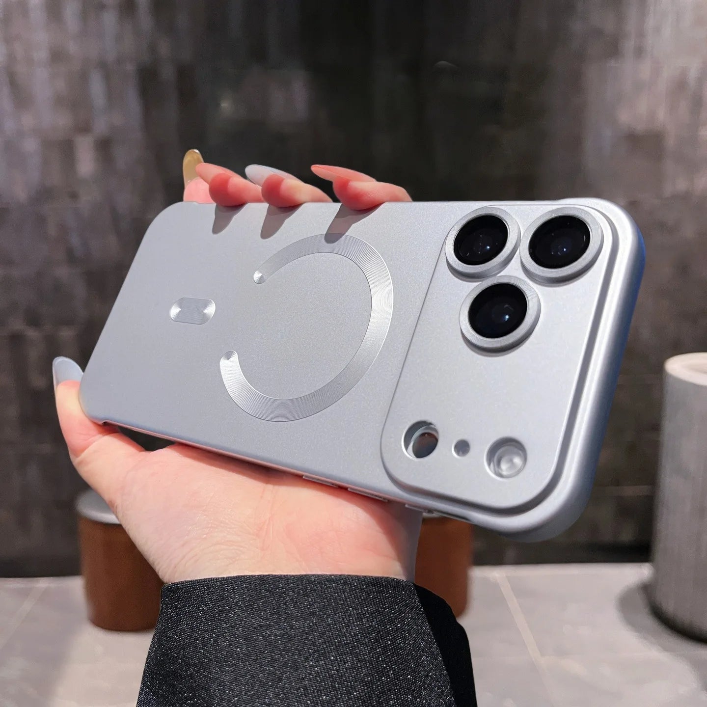 Ultra Thin PC Magsafe Case for iPhone 17 11 12 13 14 15 16 Pro Max Plus iPhone Air Frameless Shockproof Camera Protector Cover