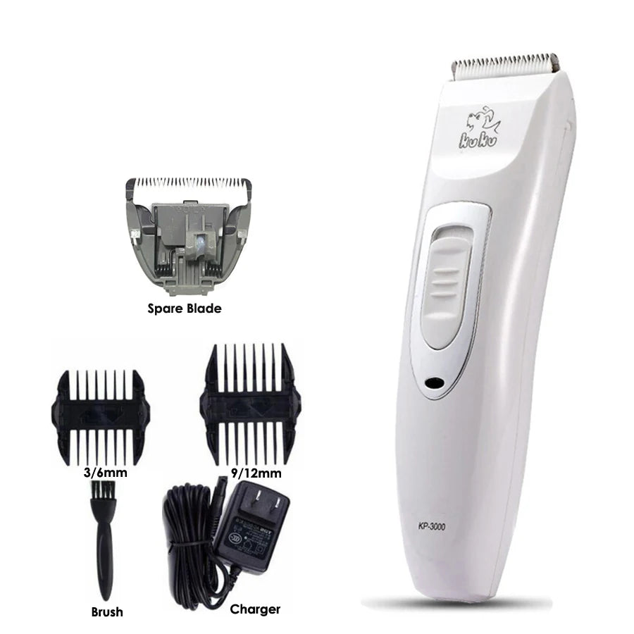 KUKU KP3000 Professional Grooming Kit Pet Cat Dog Hair Trimmer Rechargeable Electrical Pets Clippers Shaver Set Haircut Machine