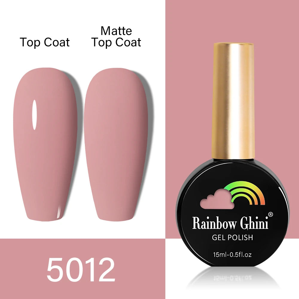 RG HEMA TPO FREE Neon Glitter Gel Nail Polish 15ml Nail Art Manicure Semi Permanent Gel Hybrid Varnishes Top Base Coat UV Nail