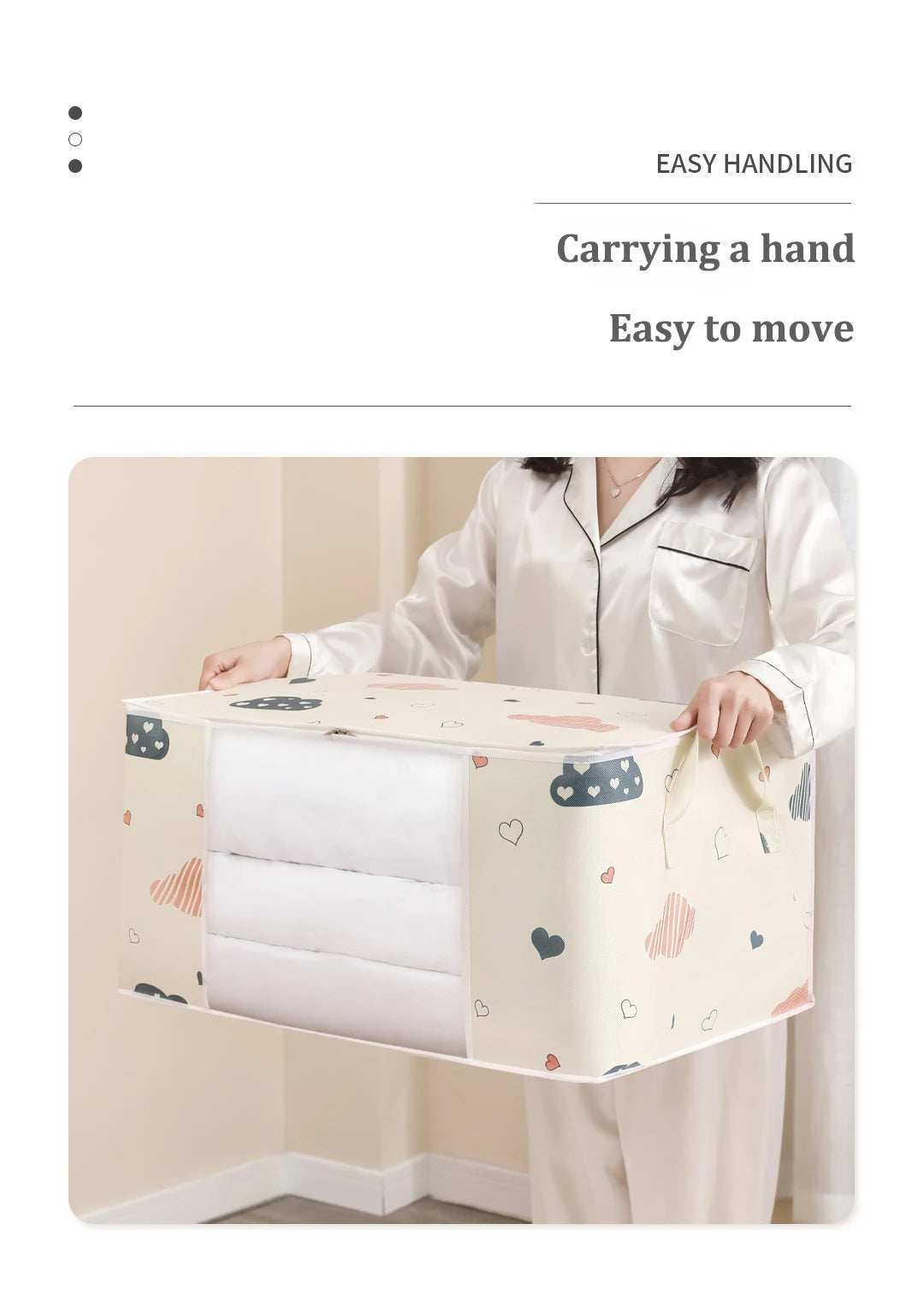 4/2/1PCS Big Capacity Quilt Clothes Duvet Blanket Storage Bag Organizer Sorting Bags Dustproof Closet Under-Bed Moisture Proof