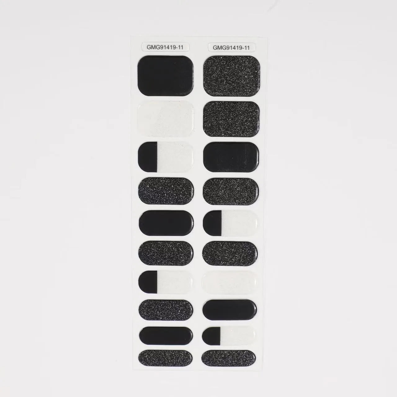 Semi-Cured Gel Nail Stickers Art Nail Decor Long-Lasting Solid Color Nail Strips UV Lamp Cured Manicure Gel Decal