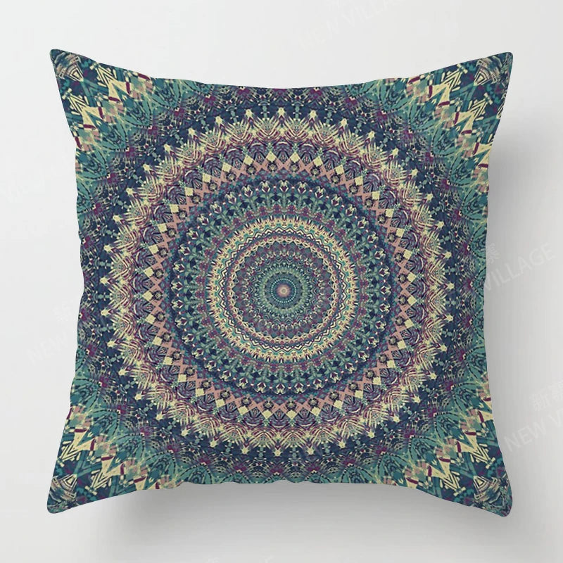 Fall home decor autumn living room throw pillow cover sofa boho Cushion cover mandala 45x45cm 45*45 50x50 60x60cm 40*40 40x40cm