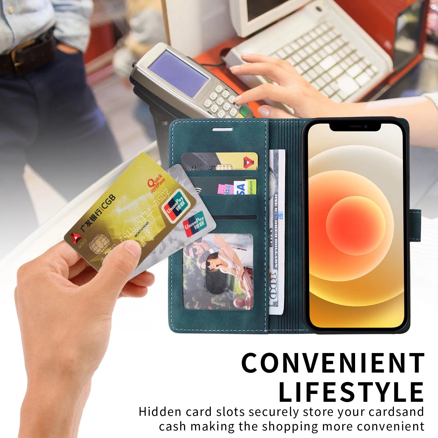 Business Leather Flip Phone Case For iPhone Air 17 16 Pro 15 14 Plus 13 Pro Max 11 12 XR X XS Max Luxury Wallet Bracket Cover