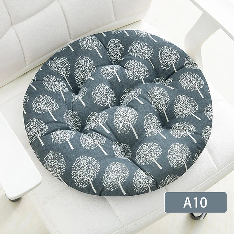 Coarse Cloth Round Style Cotton And Linen Style Seat Cushion Home Circular Cushion Japanese Style Futon Cushion Decoration