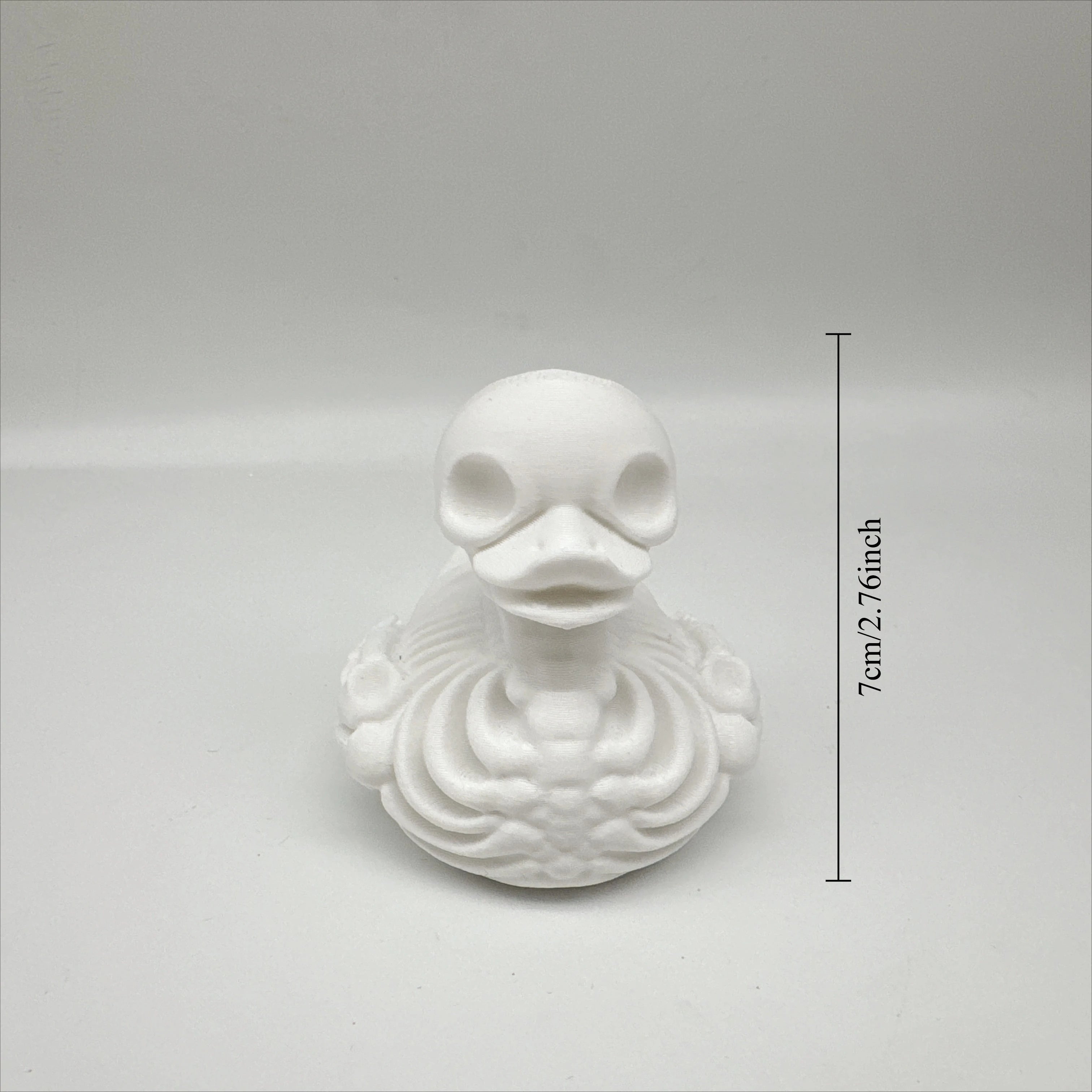 3D Printing, Horror Skull Duck Statue, Durable Plastic Skull Duck Desktop Fine Craft, Halloween Indoor and Outdoor Decoration