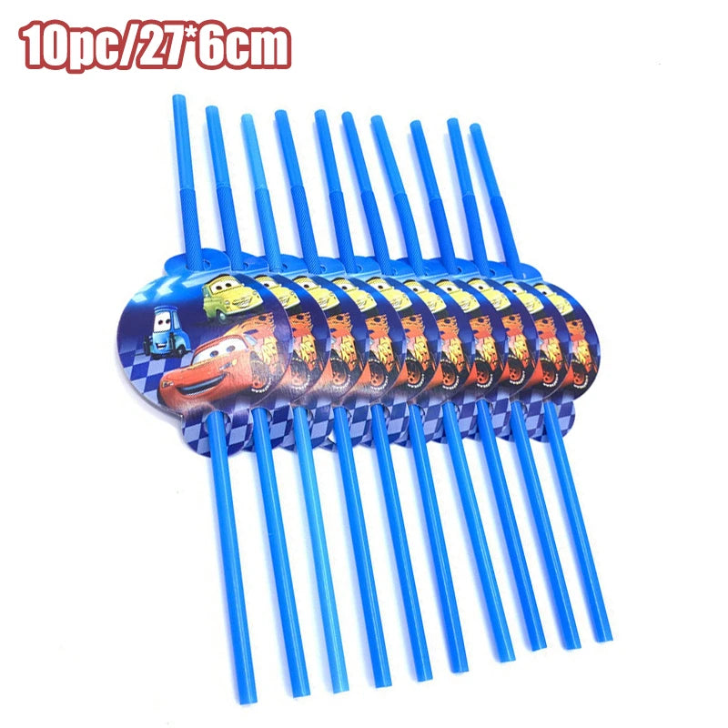 Disney Cars Birthday Decoration Cartoon Lightning Mcqueen Party Paper Plates Napkins Cups Balloon Event Supplies Baby Shower Kid