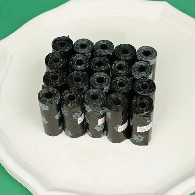 10 Rolls Paw Print Pet Garbage Bags, Leak Proof Pet Dog Waste Bags Doggie Poop BagsDog Poop Bags for Dog Large Cat Waste